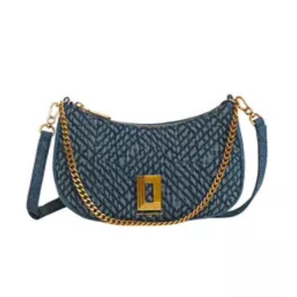 NWT Karl Lagerfeld Denim Shoulder Crossbody Bag - Picture 12 of 12